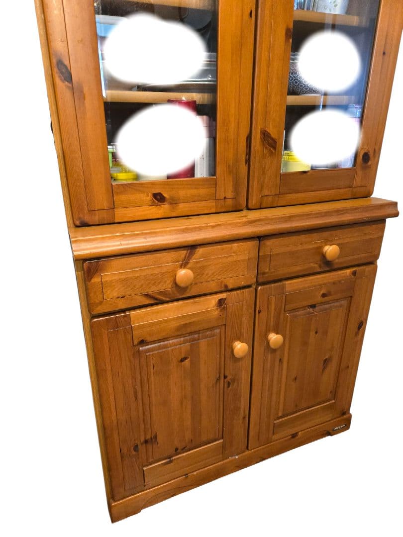 ⭐︎カントリー調 パイン材 食器棚 MADE IN JAPAN