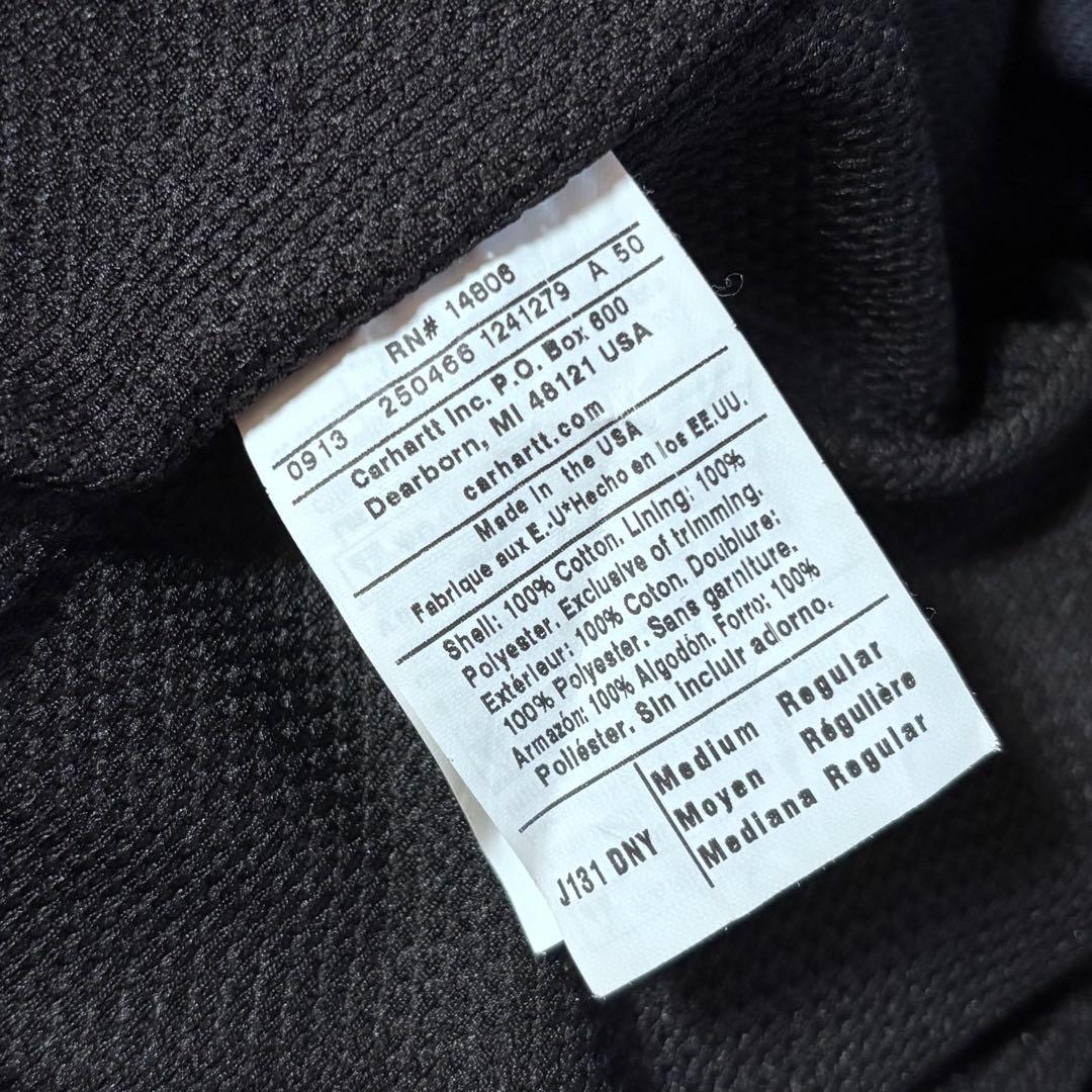 美品 USA製 カーハート アクティブ ジャケット パーカー M ネイビー 紺