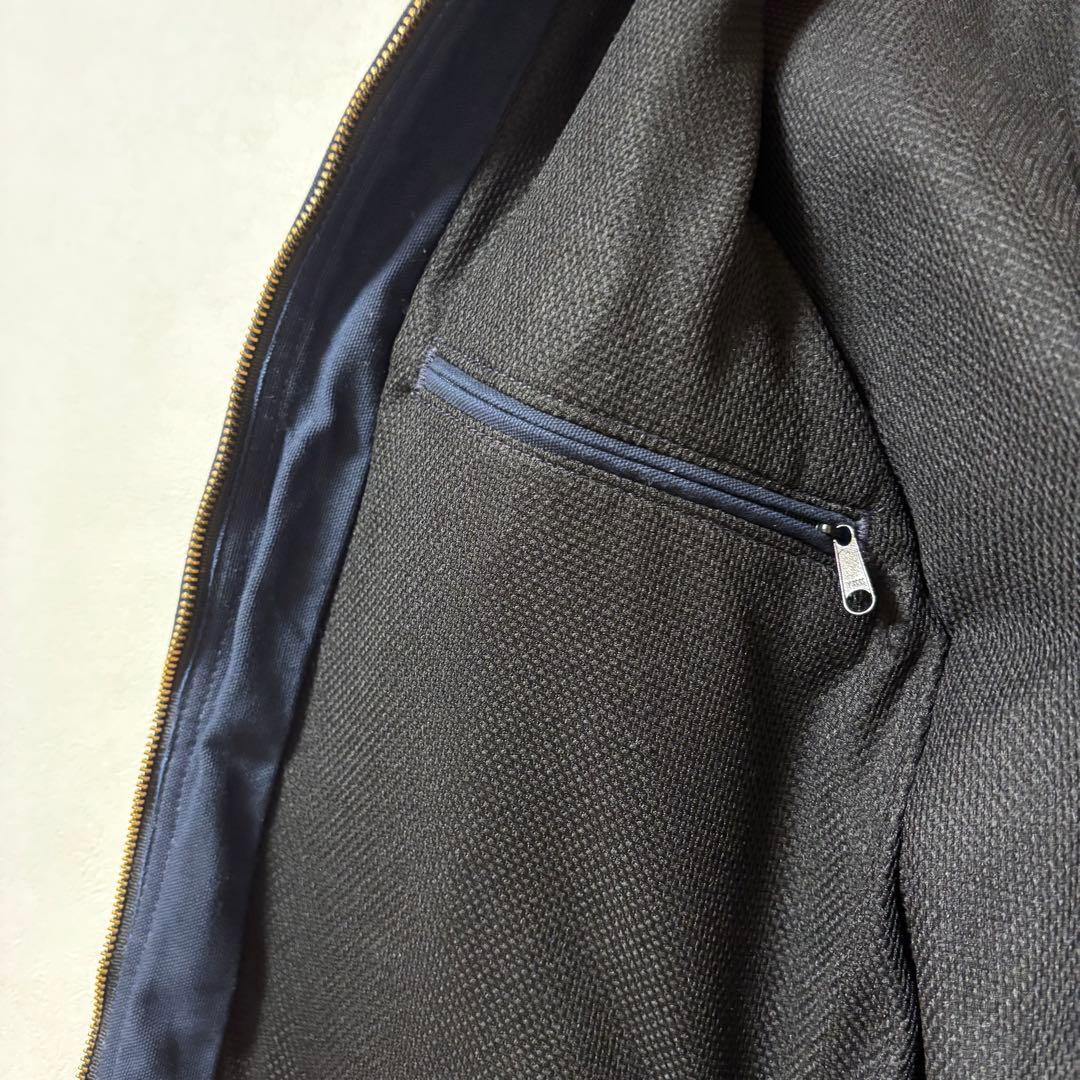 美品 USA製 カーハート アクティブ ジャケット パーカー M ネイビー 紺