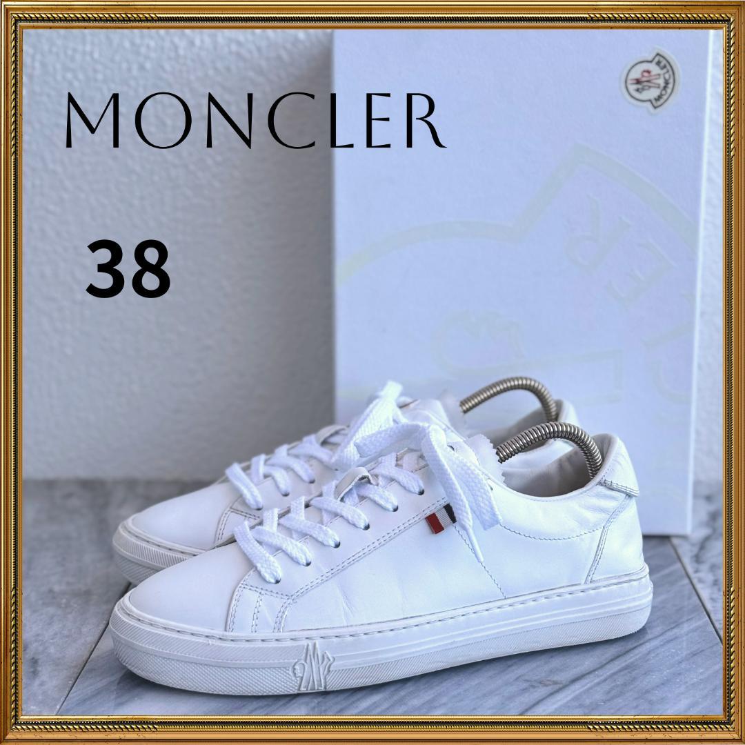 MONCLER ホワイト スニーカー 38