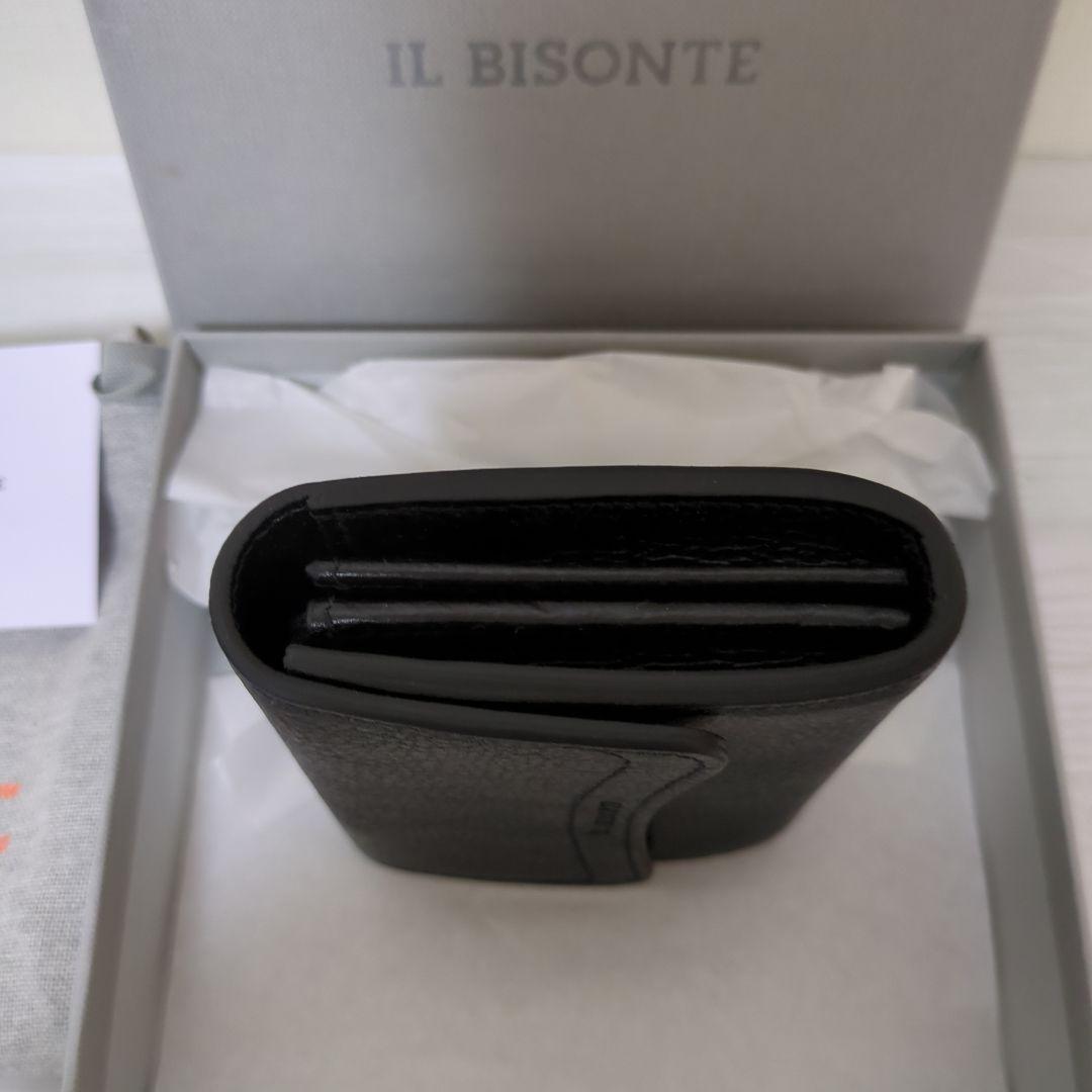 イルビゾンテ IL BISONTE 二つ折り財布 レザー ブラック　新品未使用
