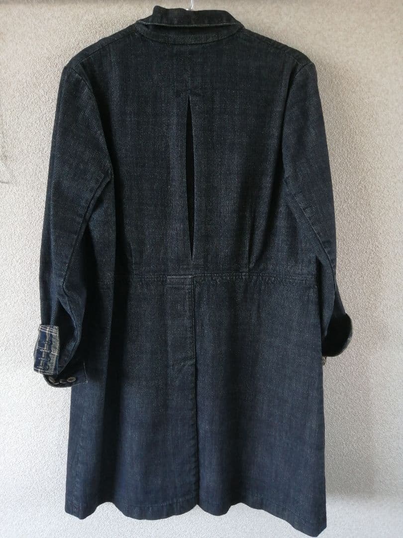 45R コットンデニム　ロングチェスターコート　サイズ2
