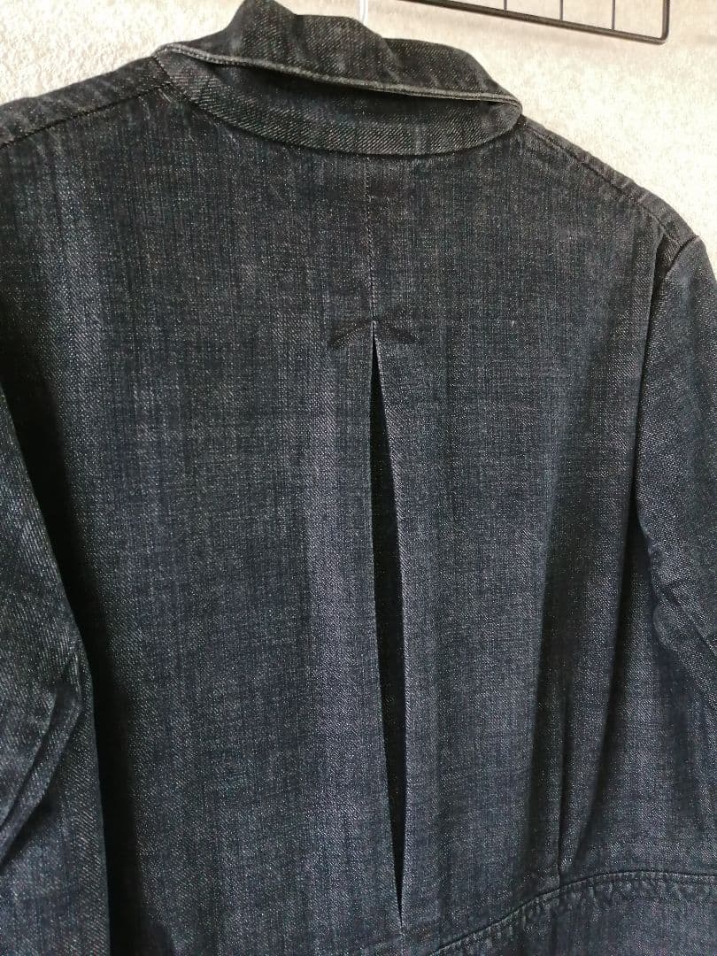 45R コットンデニム　ロングチェスターコート　サイズ2