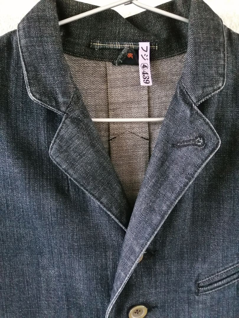 45R コットンデニム　ロングチェスターコート　サイズ2