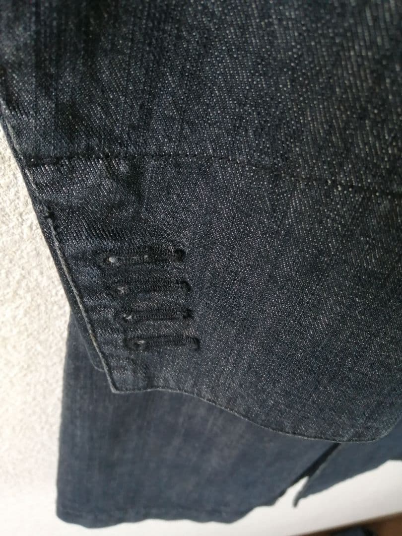 45R コットンデニム　ロングチェスターコート　サイズ2