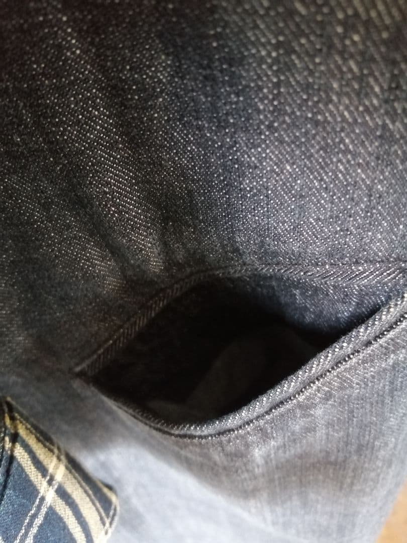 45R コットンデニム　ロングチェスターコート　サイズ2