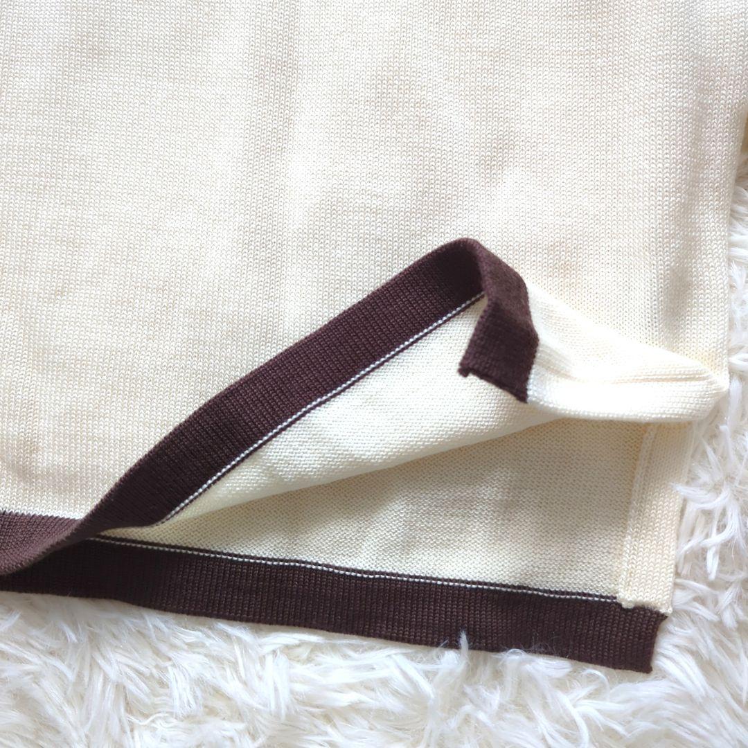 新品☆マンシングウェア　ゴルフ　ニット　24000円　襟が外せる　キリン刺繍　L