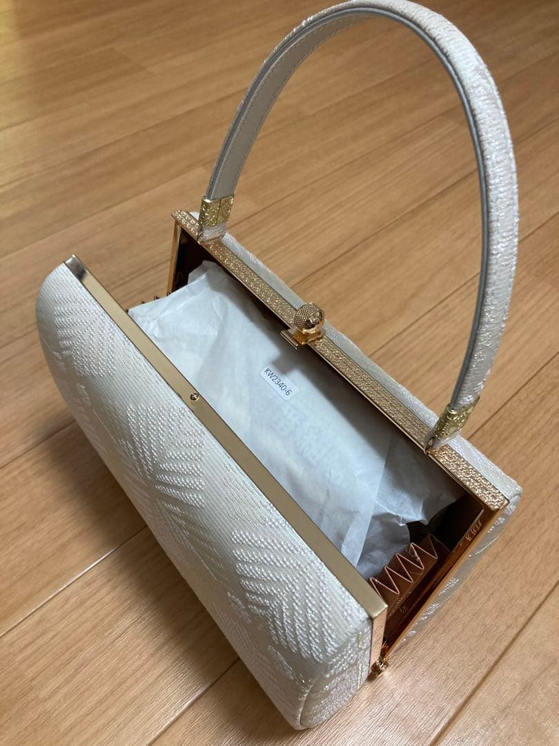 和装バッグ・草履（Mサイズ）セット（箱あり）　銀地