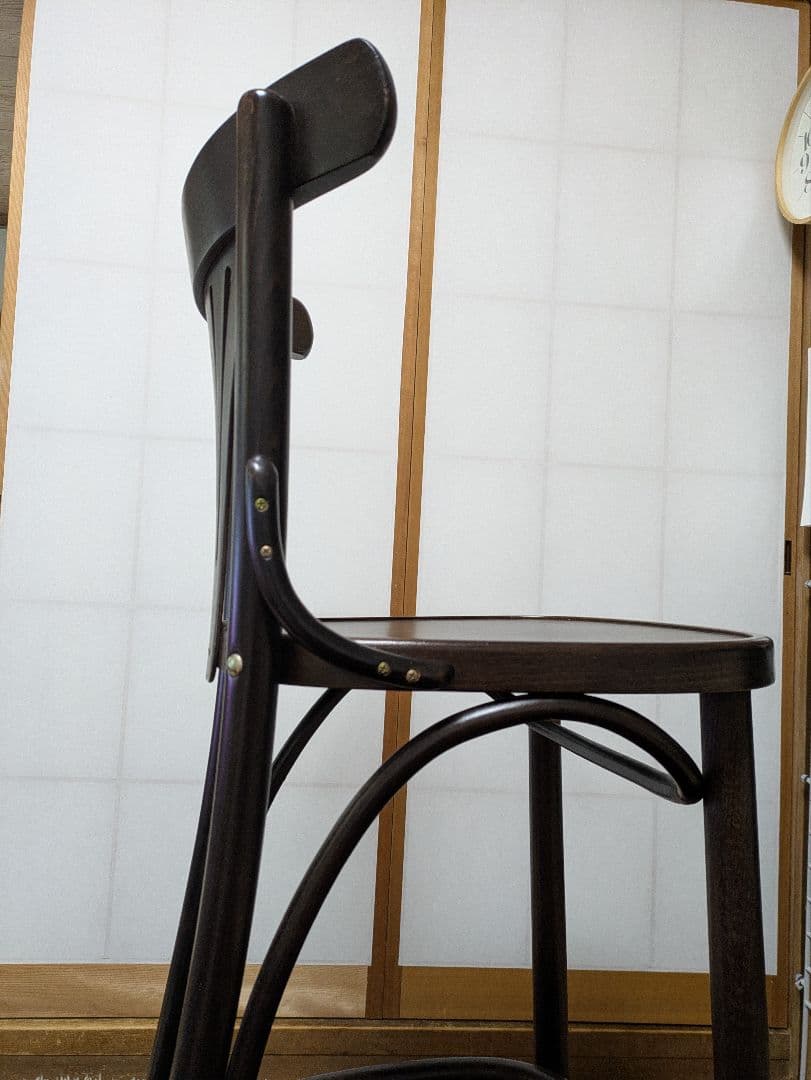 hayu！ダークブラウン 木製バースツール