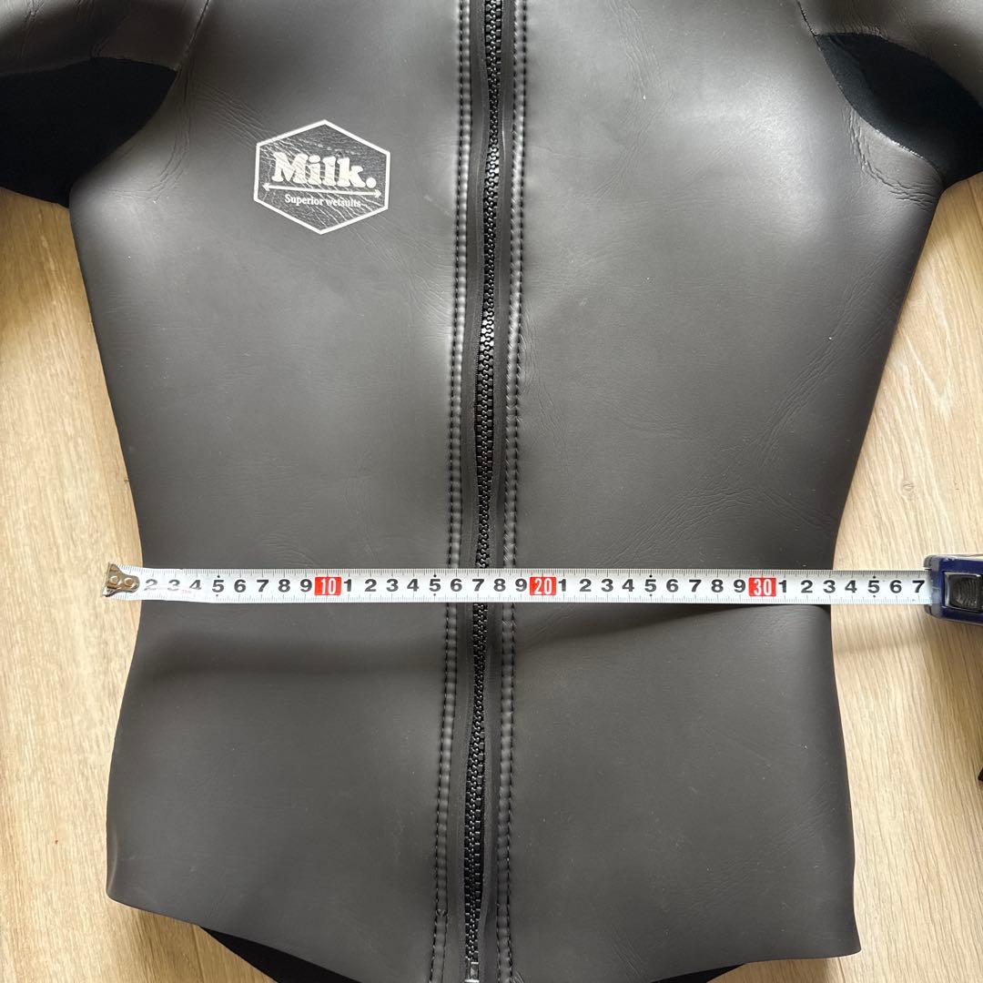 セット　ロングジョン＆タッパー（長袖ジャケット）M ウェットスーツMilk