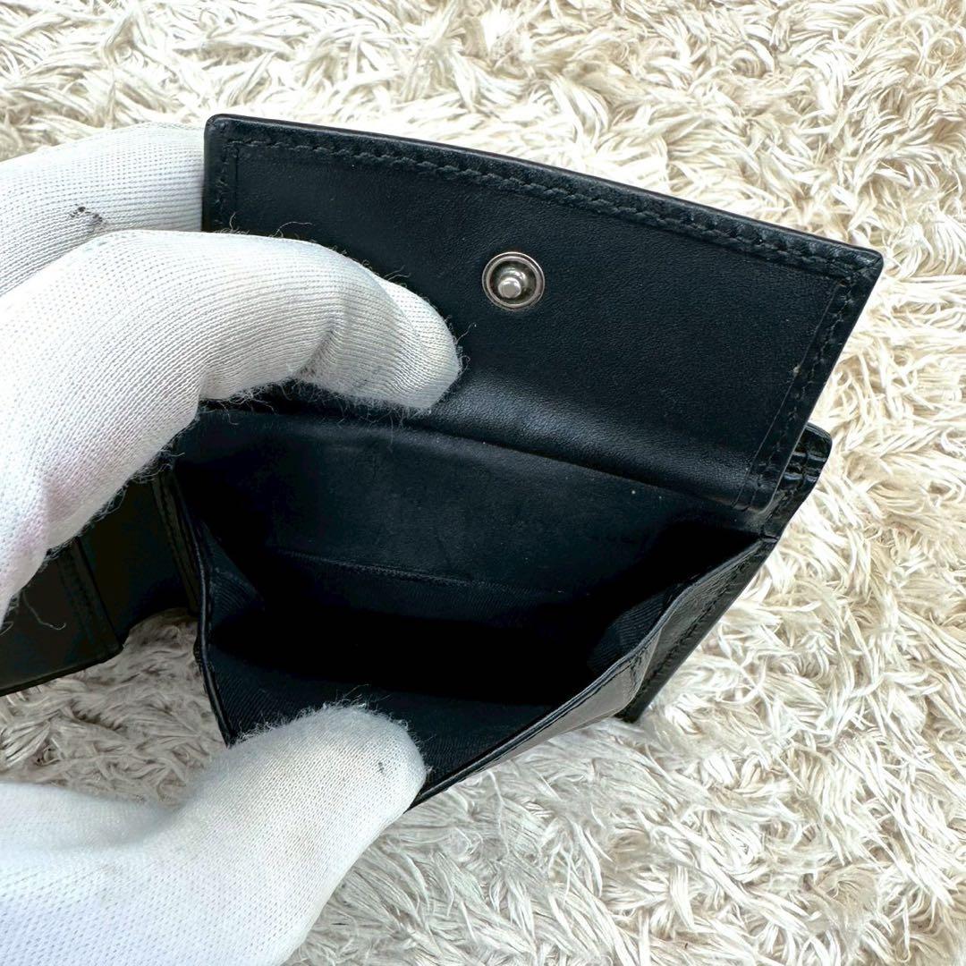 【極美品】グッチ キングスネーク 二つ折り財布 ブラック スプリーム
