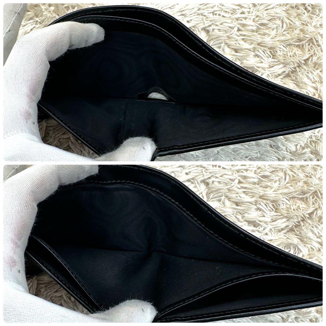 【極美品】グッチ キングスネーク 二つ折り財布 ブラック スプリーム