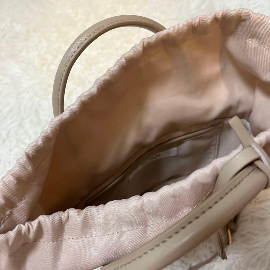 美品♡Herlipto Palma Mini Tote Bag taupe