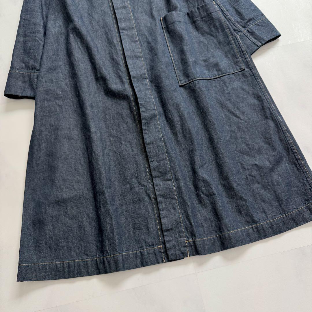 パラスパレス　ダンガリーシャツワンピース　バックスリット　2 日本製