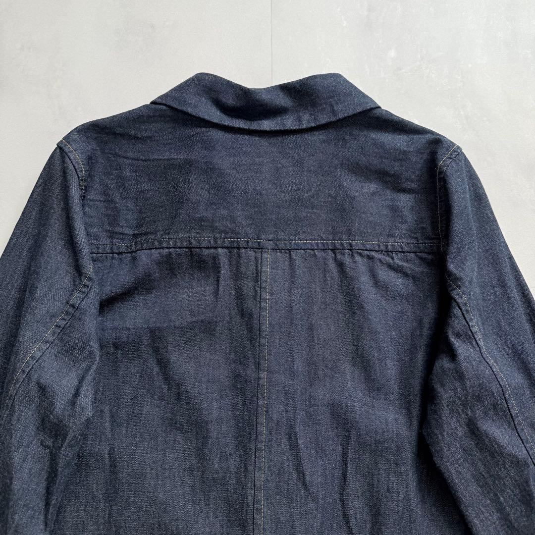 パラスパレス　ダンガリーシャツワンピース　バックスリット　2 日本製