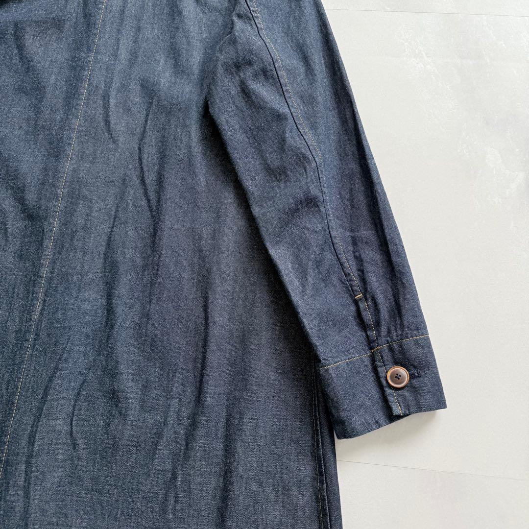 パラスパレス　ダンガリーシャツワンピース　バックスリット　2 日本製