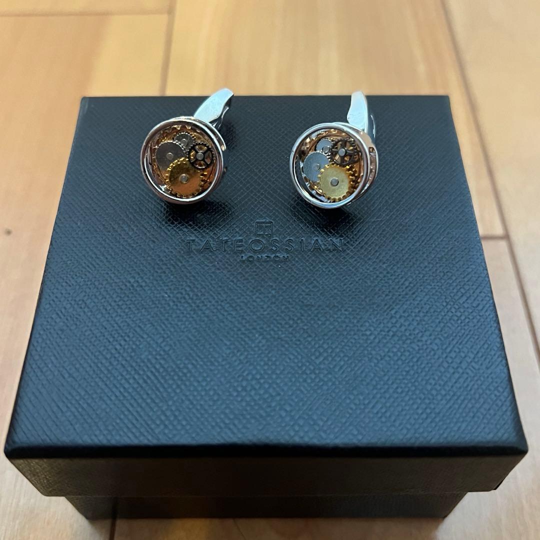 ★超美品★高級！タテオシアン★TATEOSSIAN★ロンドン★カフス★シルバー