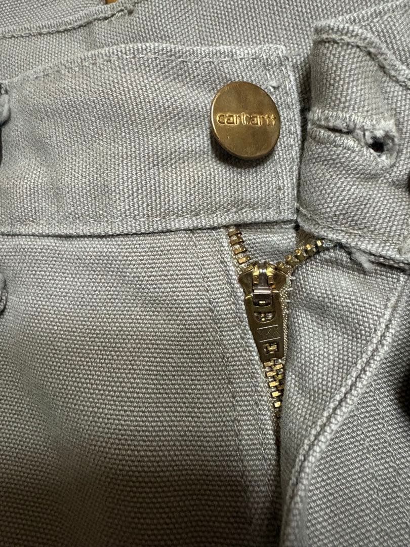 90年代 Carhartt 28×32 ダブルニー ペインターパンツ カーキ