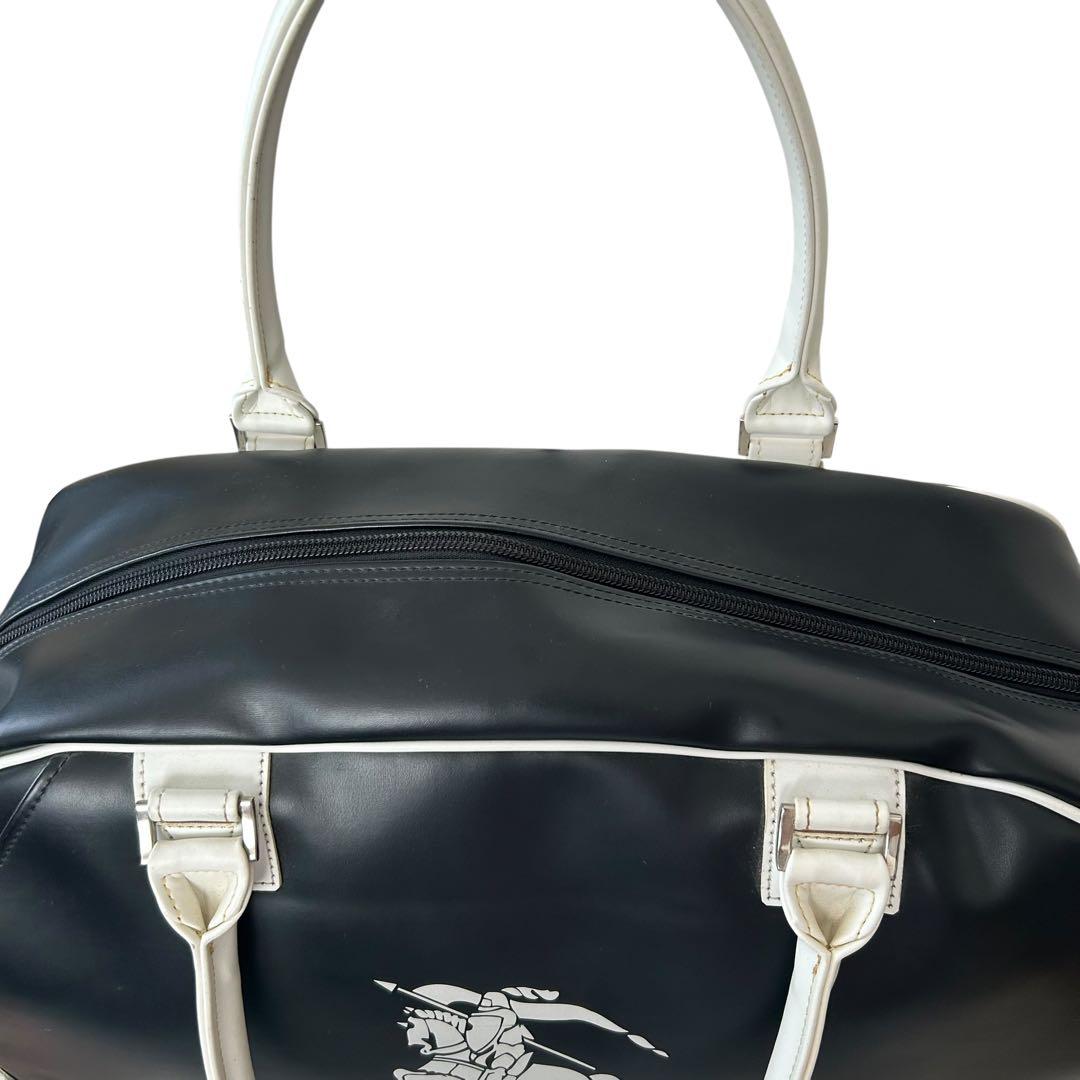 ✨希少✨ Burberry Black Label デカロゴ ボストンバッグ