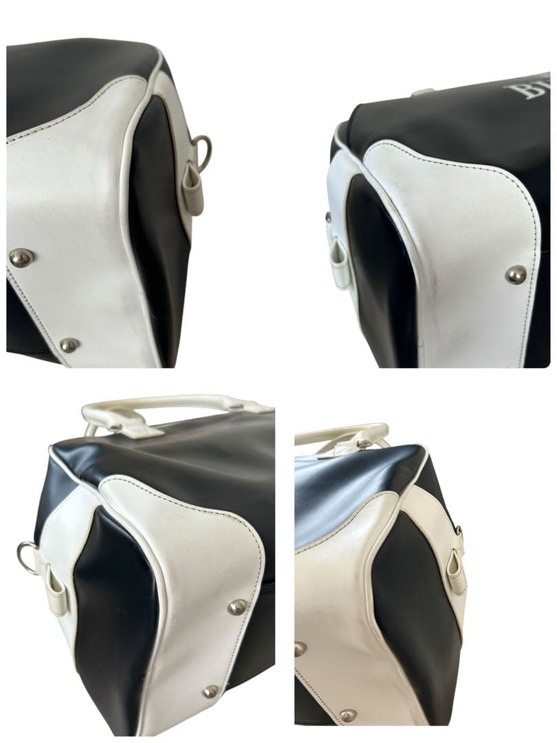 ✨希少✨ Burberry Black Label デカロゴ ボストンバッグ