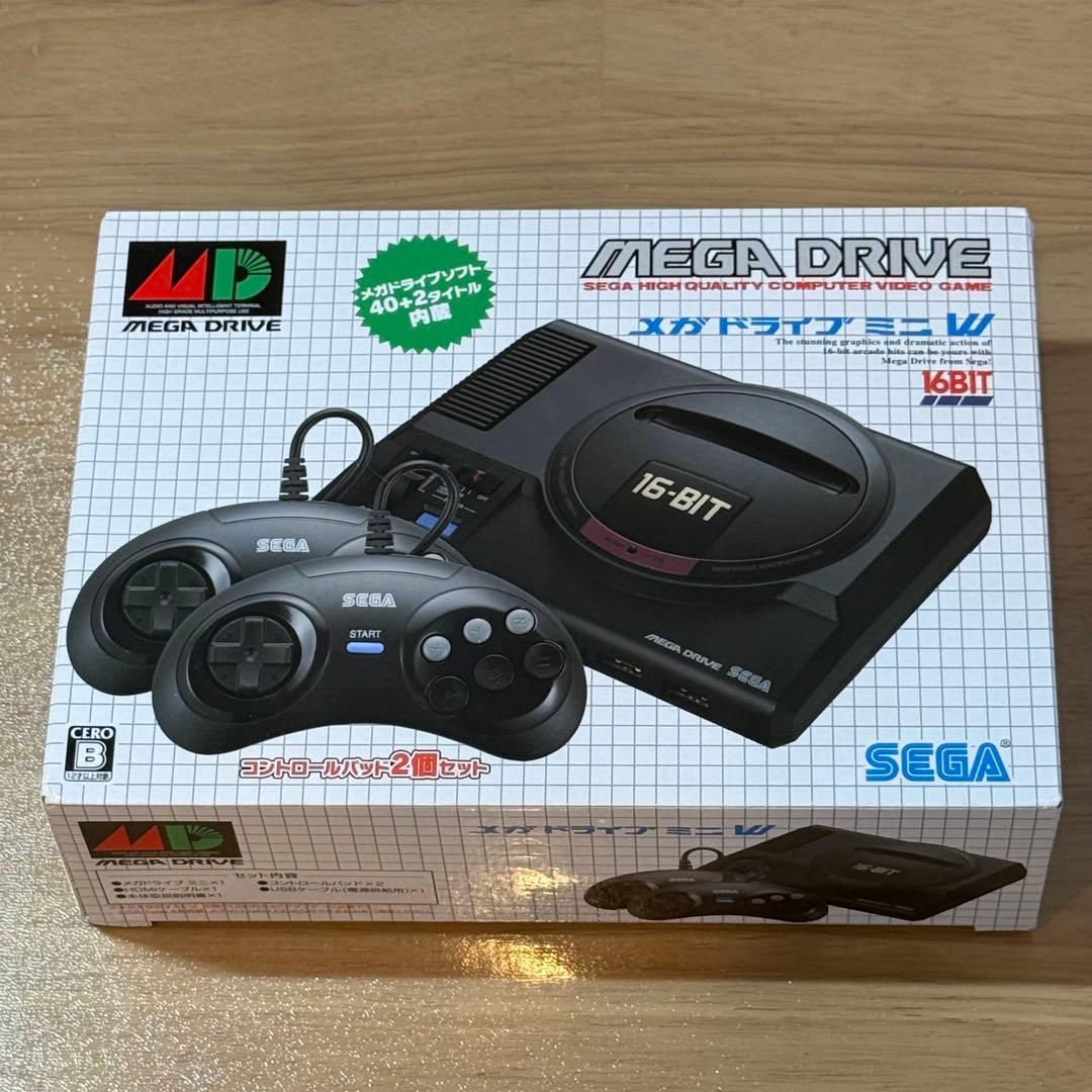 7-100 メガドライブミニW 本体 箱付き
