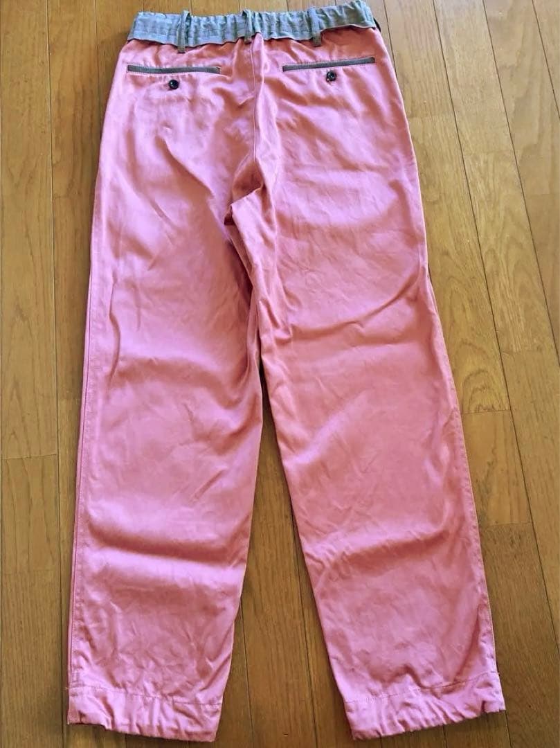 sacai ピンク　チノパン　コットン　22aw Chinopants サカイ
