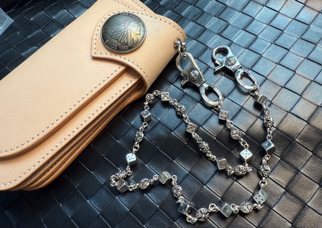 【Dice × Flower ウォレットチェーン】 重厚で存在感QBSZSZ15