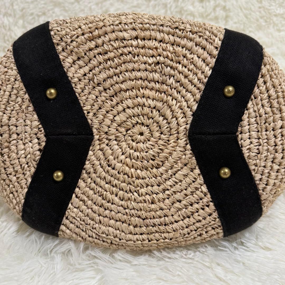 ヴィオラドーロ SANDRO かごバッグ ラフィア ベージュ V-8087