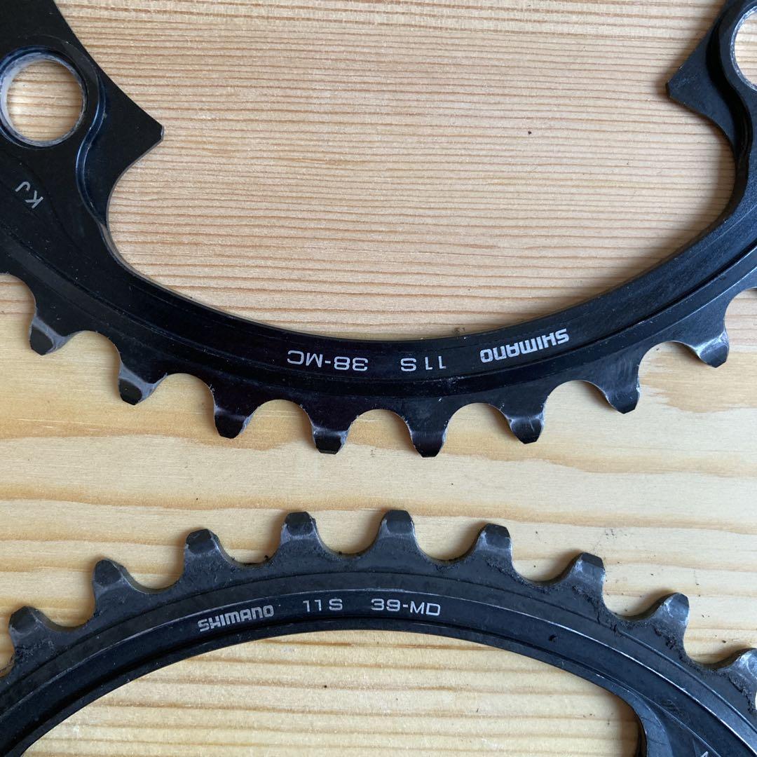シマノ　デュラエース　FC-9000 53-39T 2×11s チェーンリング