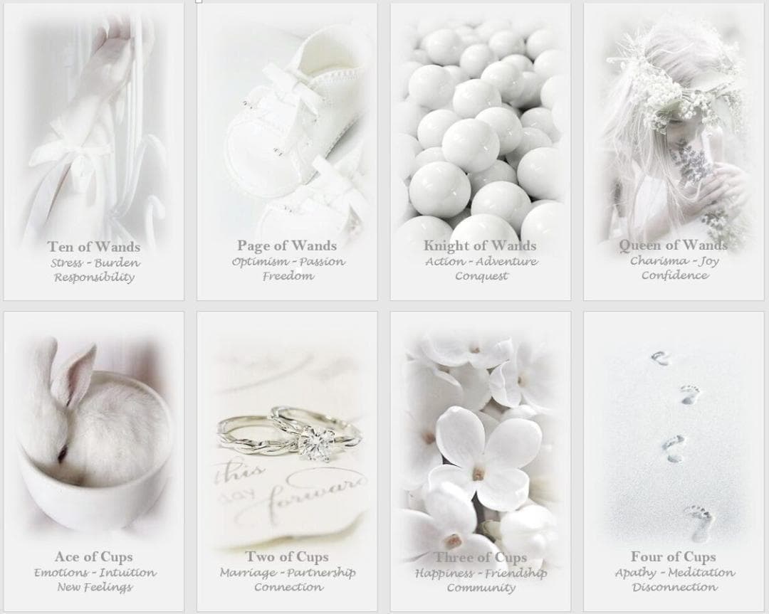 【正規品タロットカード】美麗✨美しい白の世界のタロット✨入手困難海外デッキ