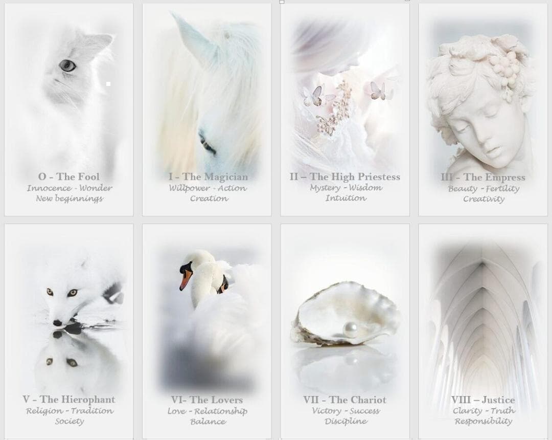 【正規品タロットカード】美麗✨美しい白の世界のタロット✨入手困難海外デッキ