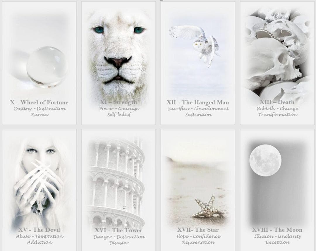 【正規品タロットカード】美麗✨美しい白の世界のタロット✨入手困難海外デッキ