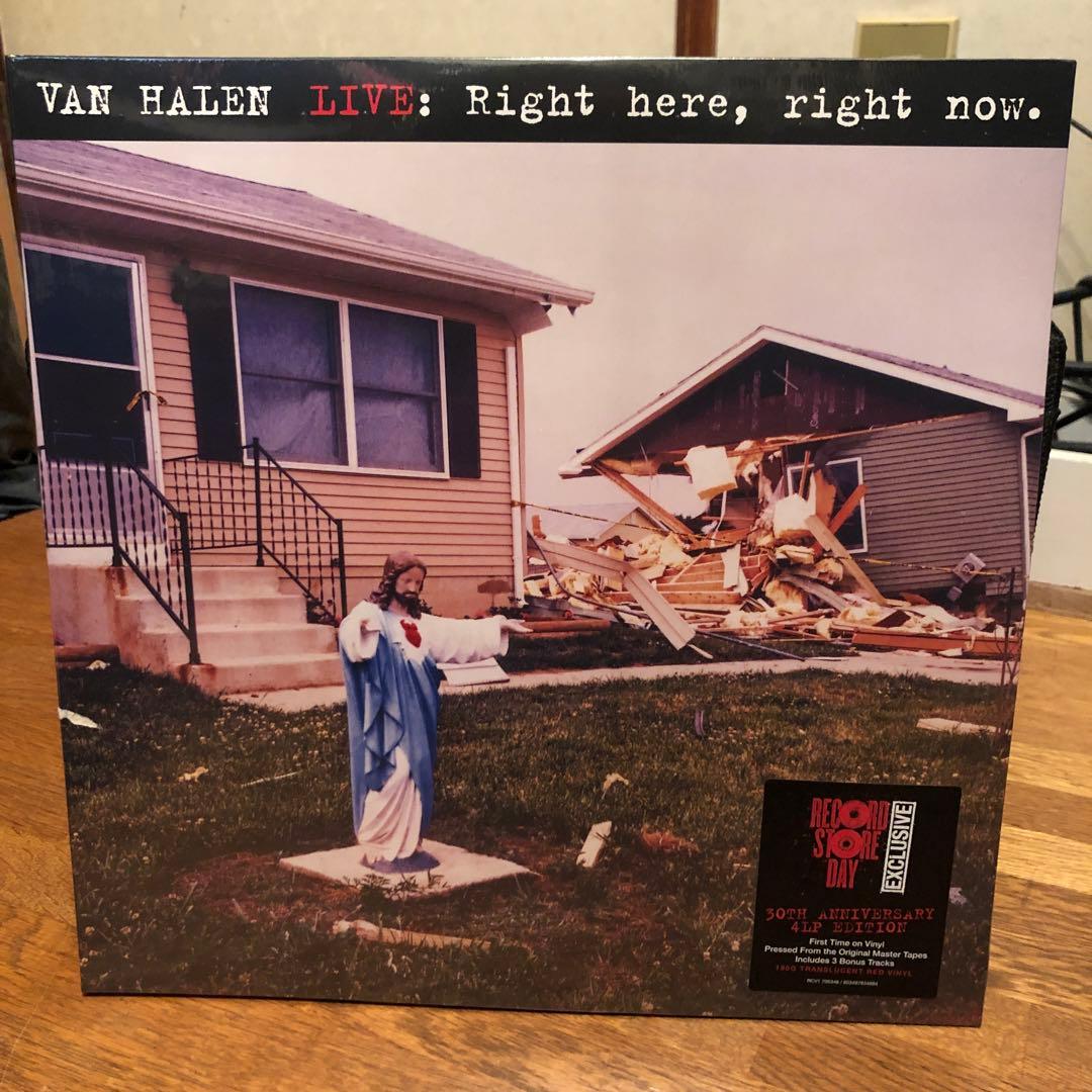 VAN HALEN LIVE Right here レコードRED VINYL