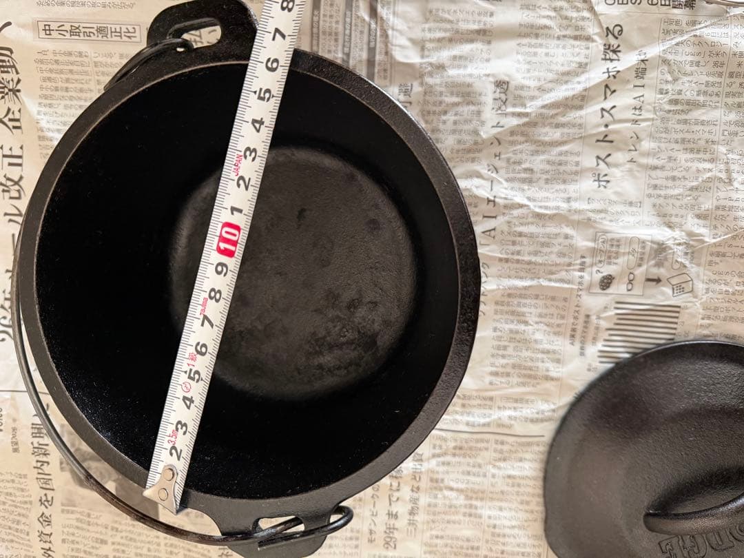 Lodge ロッジ鋳鉄6インチダッチオーブン 、6インチスキレット、底網セット