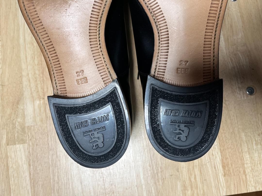 スコッチグレイン 　 ブラックドレスシューズ　27.0cm 3E