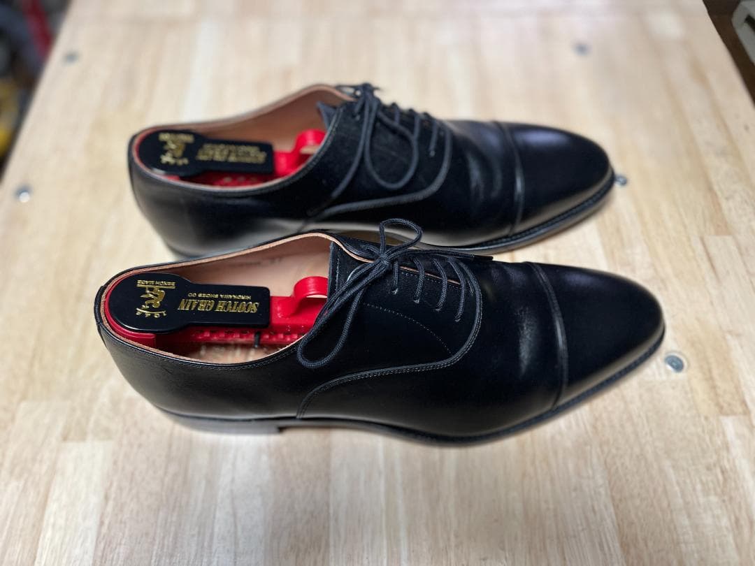 スコッチグレイン 　 ブラックドレスシューズ　27.0cm 3E