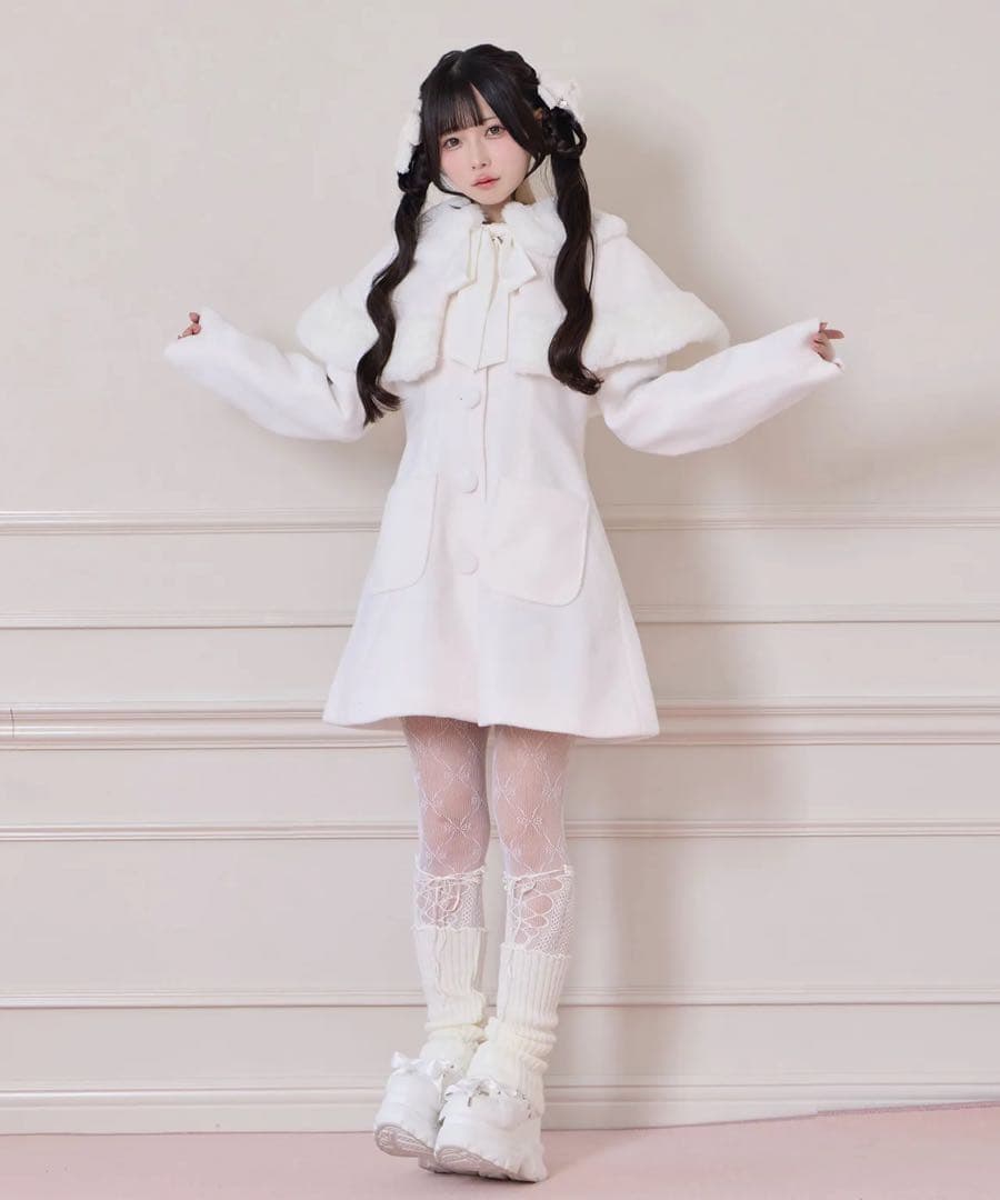 Honey cinammon エコファーボレロAラインコート