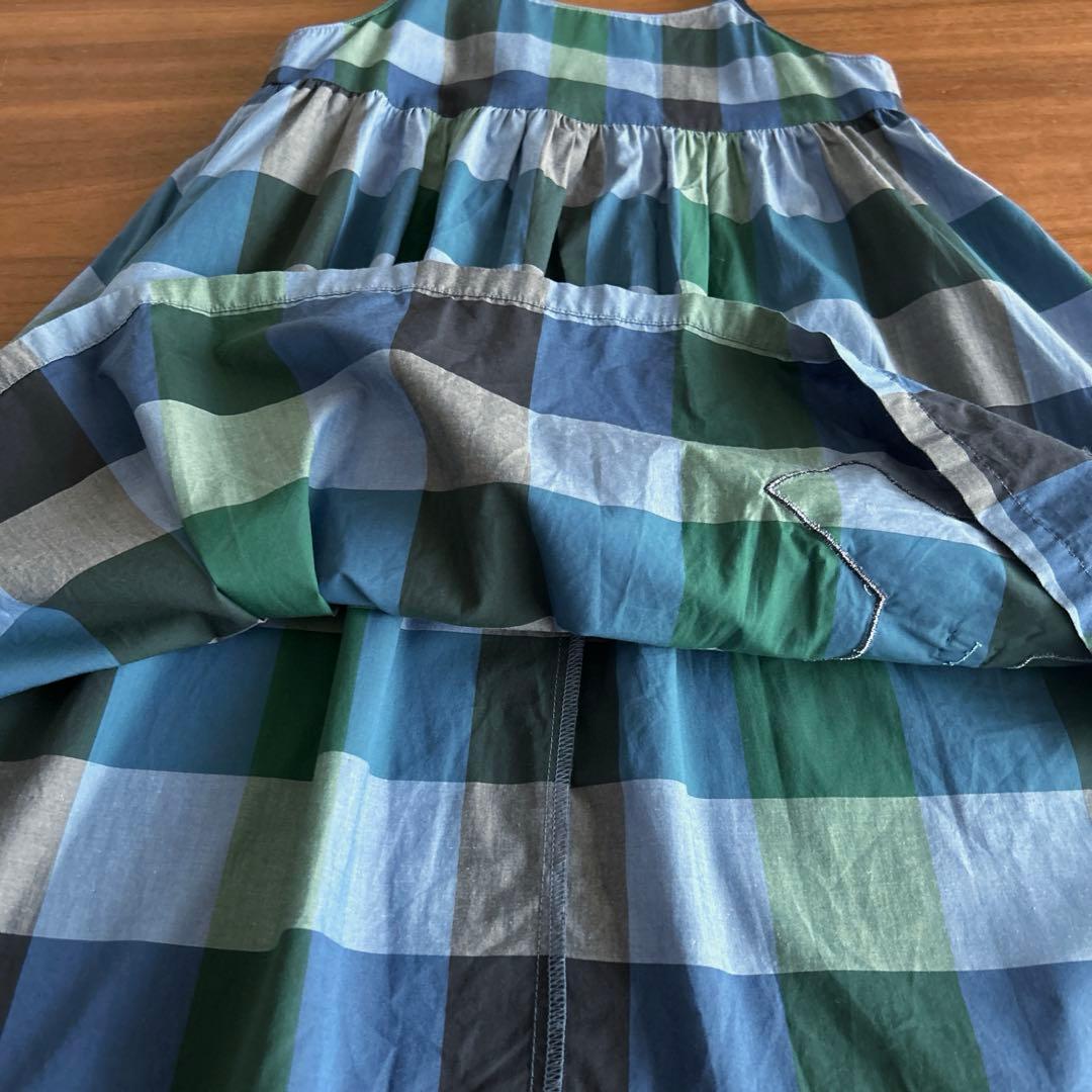 ファミリア　チェック柄ワンピース　テリア　現行品　110