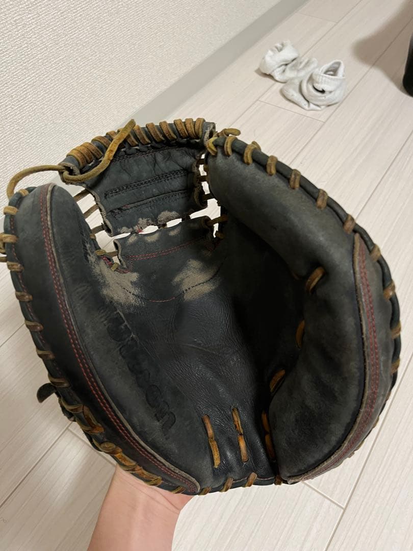 Wilson 硬式グローブ 黒　キャッチャーミット
