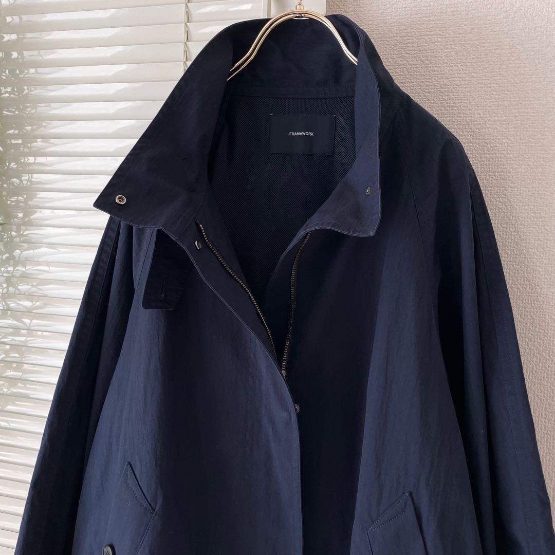 【2025SS】FRAMeWORK 撥水テントラインコート 春アウター 紺