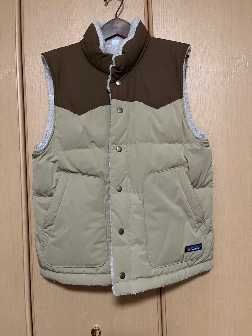 Framework Patagonia リバーシブル　フリースベスト アイボリー