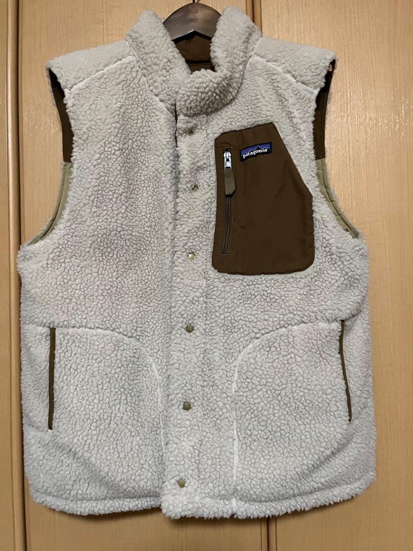 Framework Patagonia リバーシブル　フリースベスト アイボリー