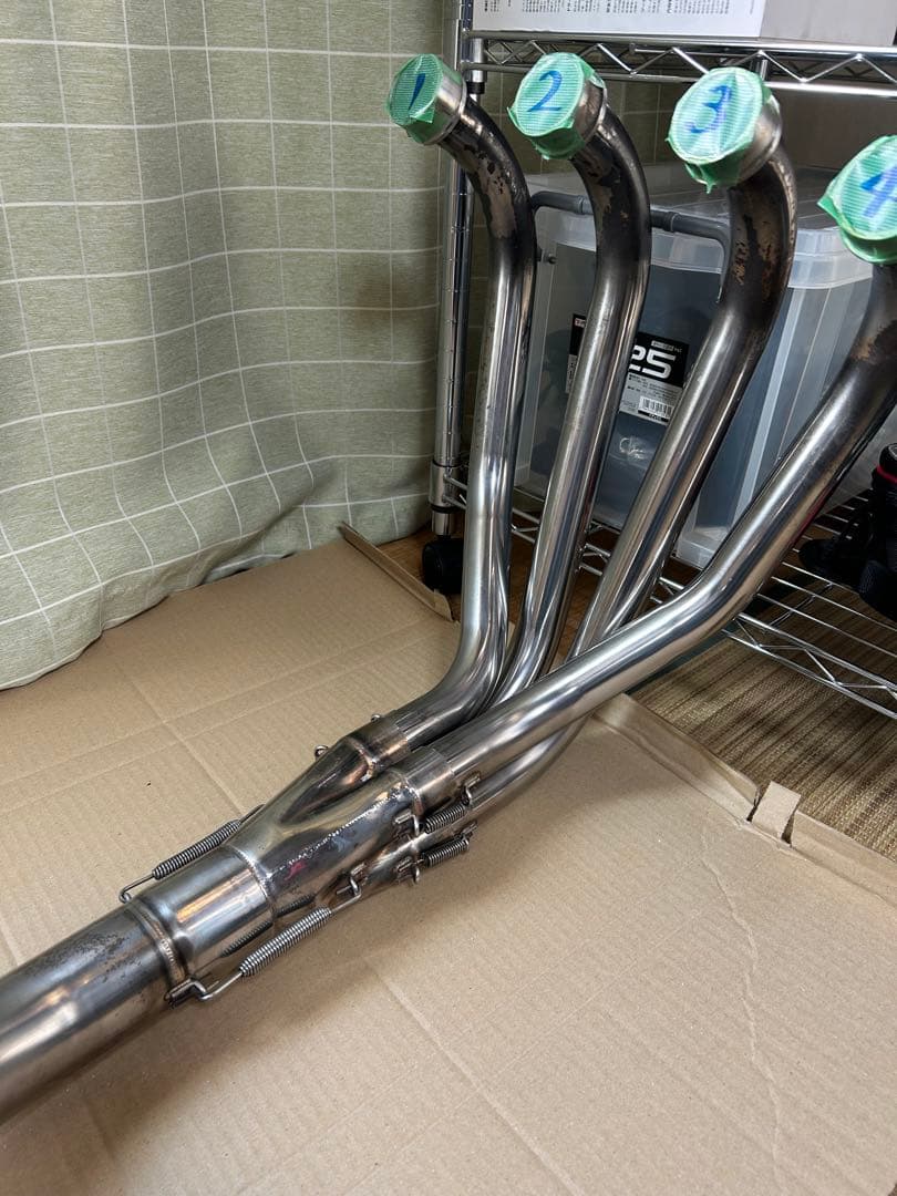 タ*カ様 ZRX用ステンレスエキパイ4-1タイプ