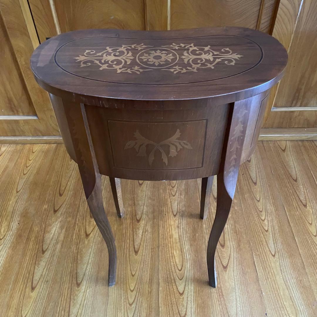 【送料込み】猫脚 アンティーク コンソール サイドテーブル 2段チェスト