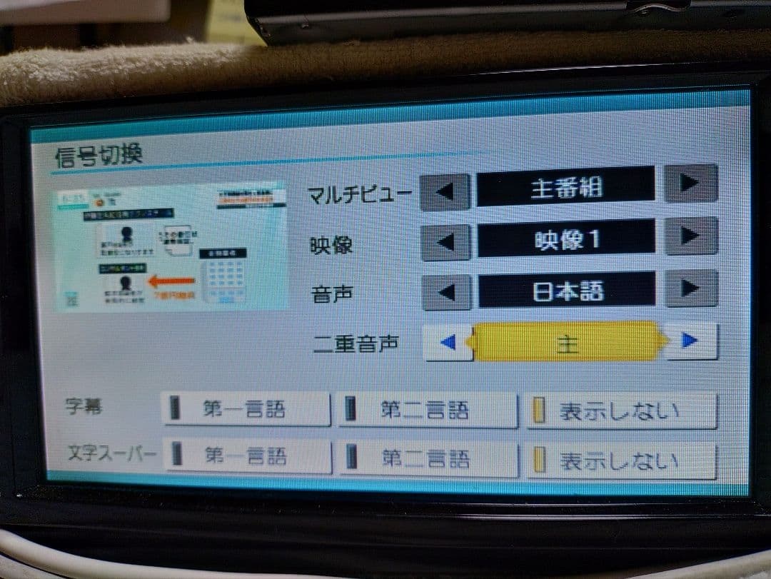 フルセグ4X4地デジチューナーパナソニック製TU-DTX600型Ver,UP済品