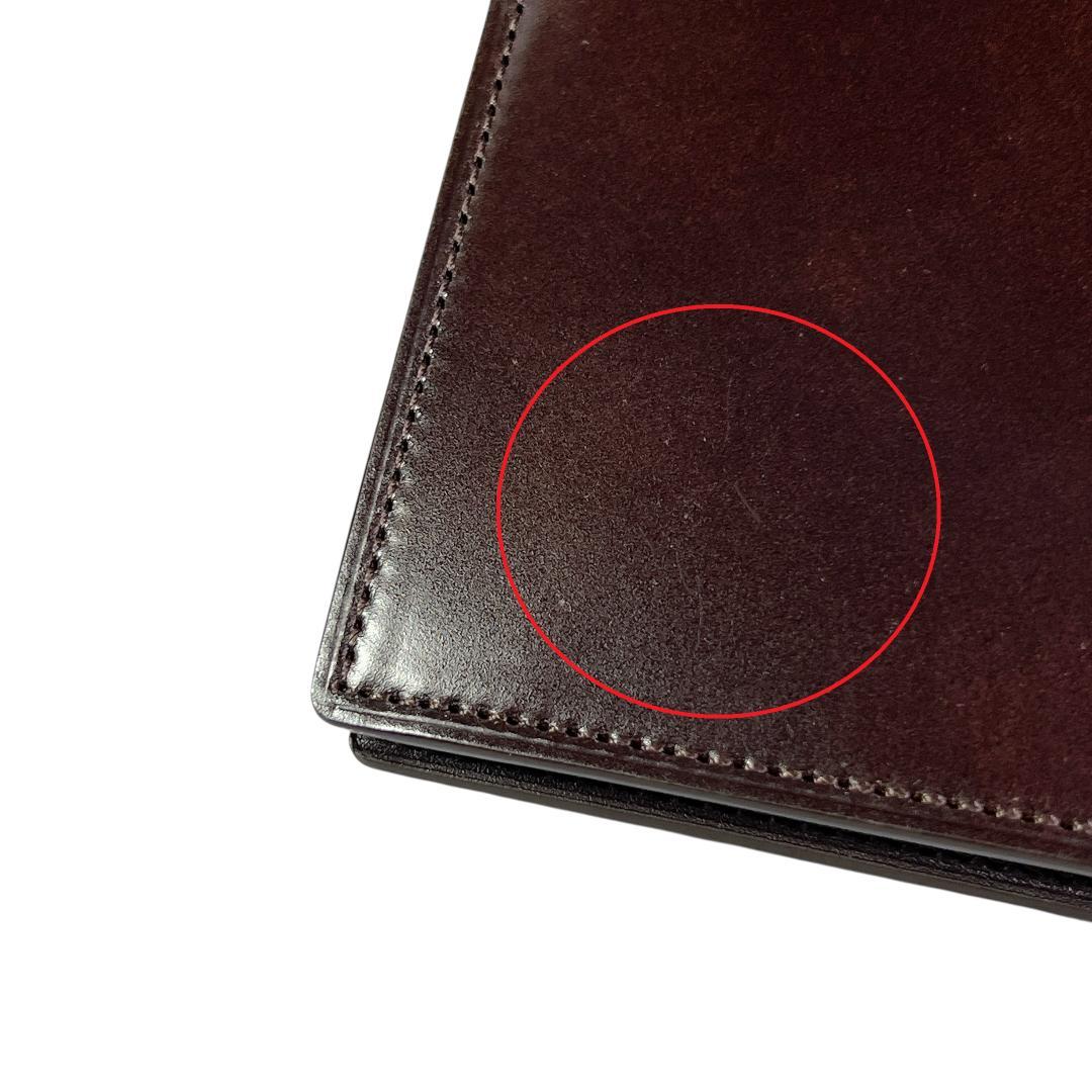 KTルイストン シェルコードバン 財布 小銭入れ バーガンディ ALDEN代理店