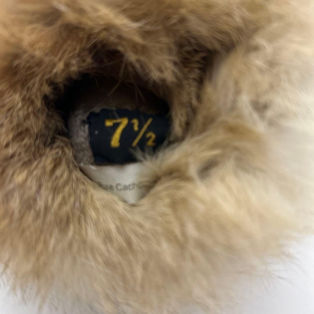 エルメス 手袋 グローブ スエード ブラウン系　シルバー金具 レディース