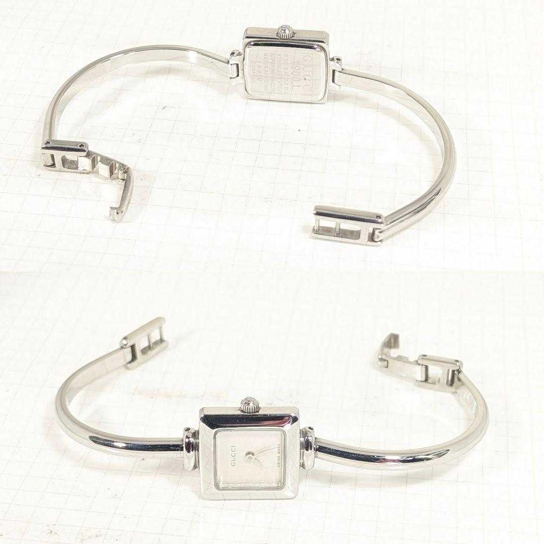 GUCCI 1900L バングルタイプ 電池交換済み可動品I-17美品