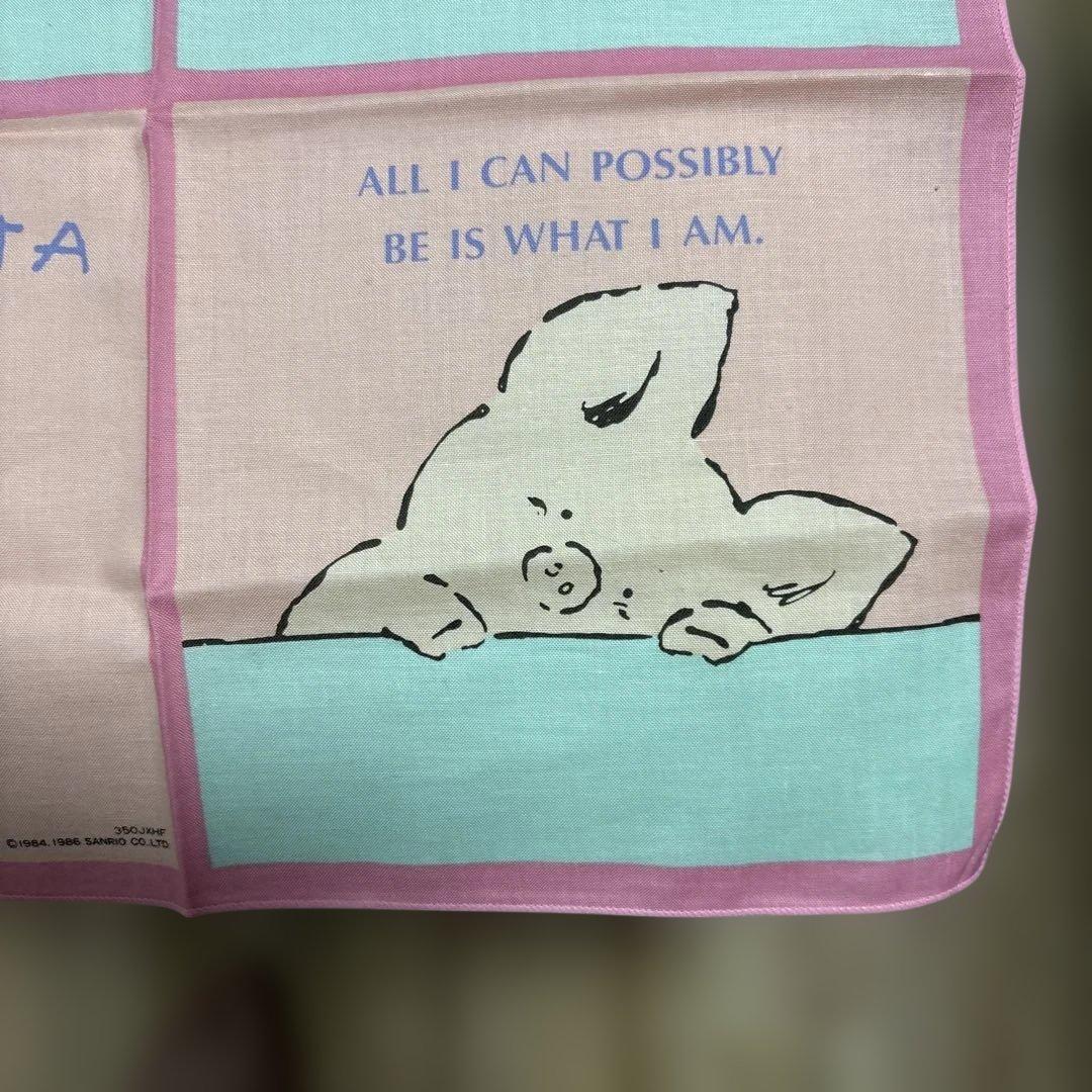 サンリオ １９８４年〜1985年頃 レトロ　ザシキブタ ランチクロス2枚セット