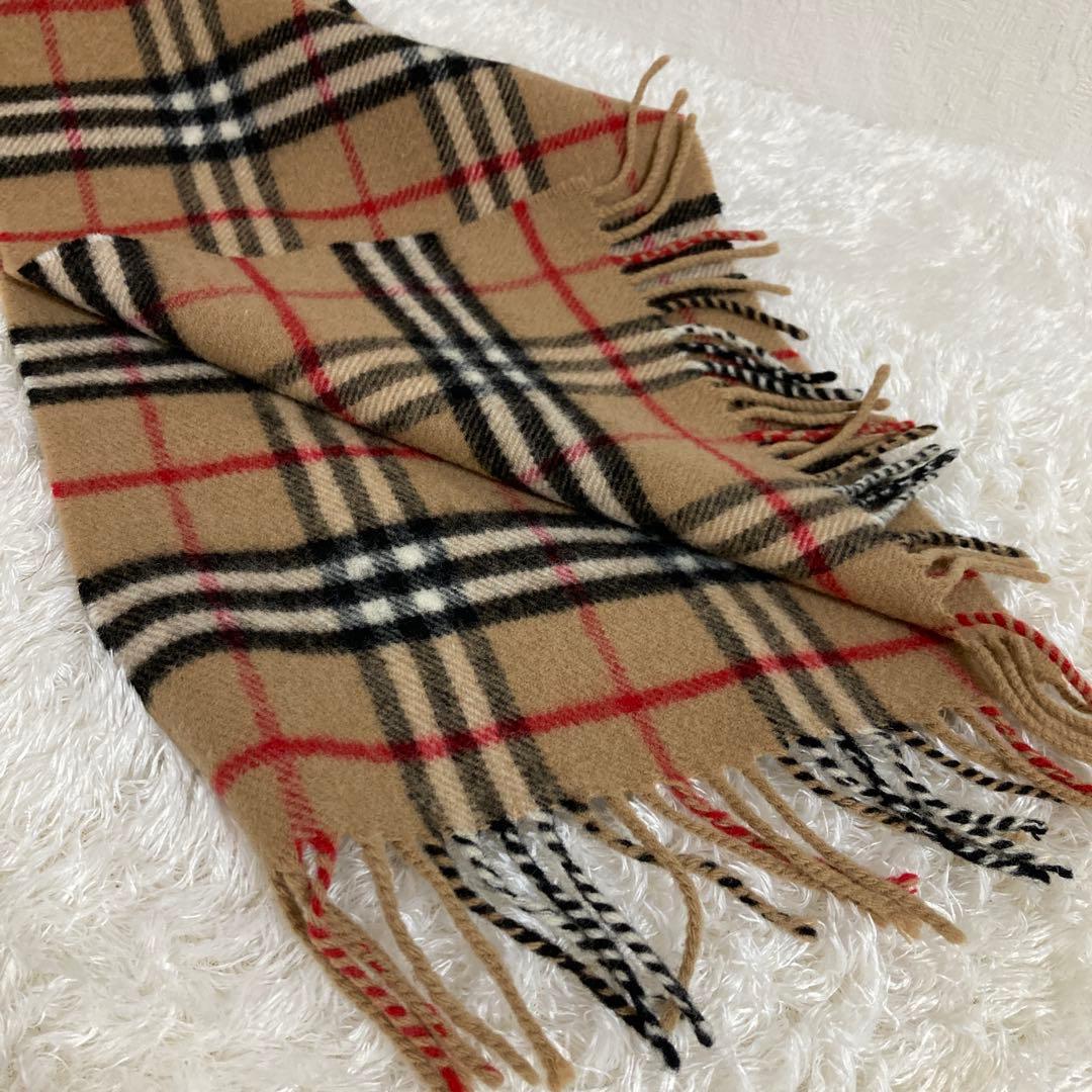 Burberrys 定番ノバチェック柄マフラー 100%ラムウール